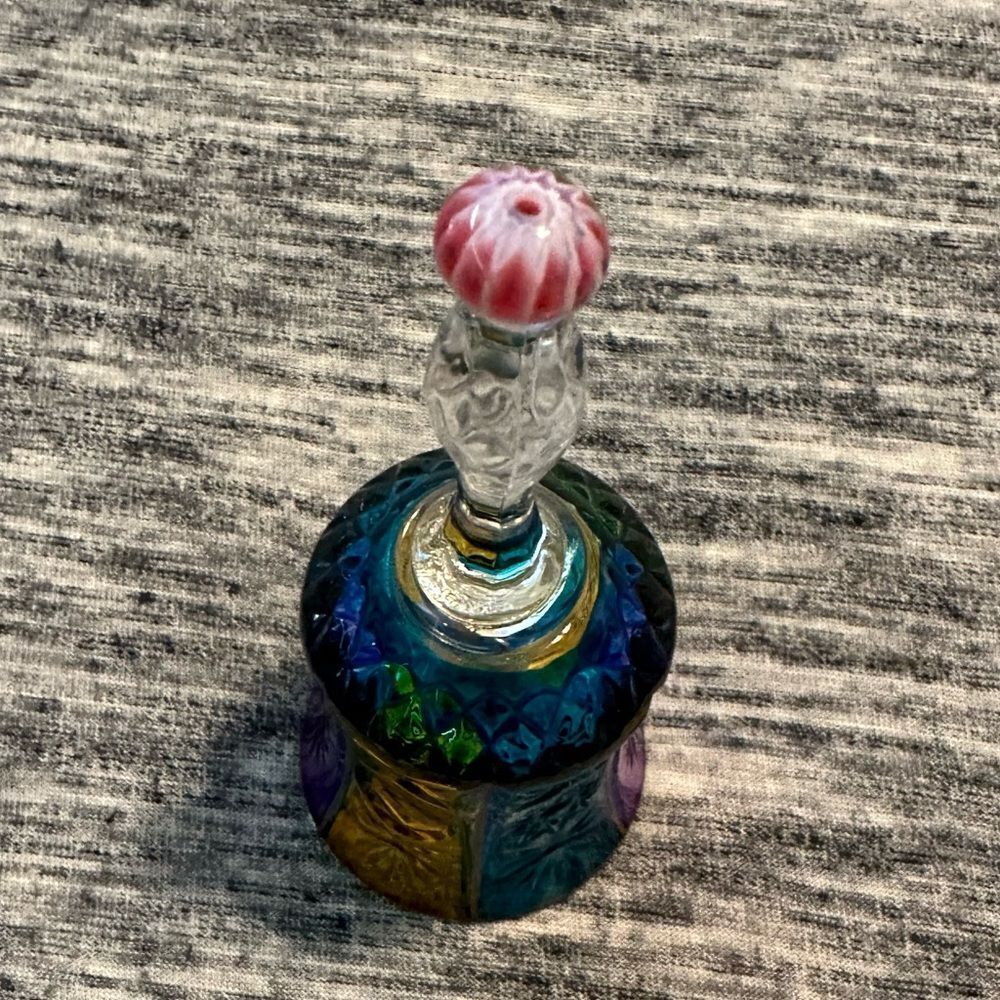 Vintage Hand Painted MURANO Glass Venezia Bell 4.8" tall x 2.1" in diameter - Picture 5 of 8